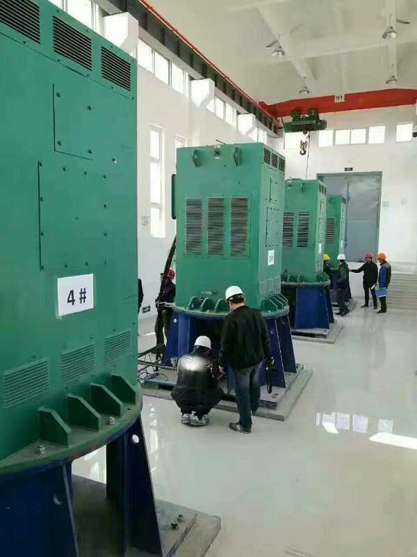 YKK6302-2/2240KW某污水处理厂使用我厂的立式高压电机安装现场